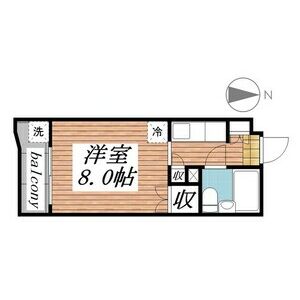 名古屋市千種区仲田のマンションの間取り