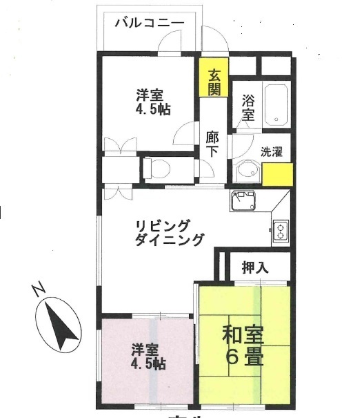 ガーデンホーム多摩川の間取り