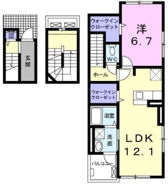 さいたま市北区土呂町のアパートの間取り