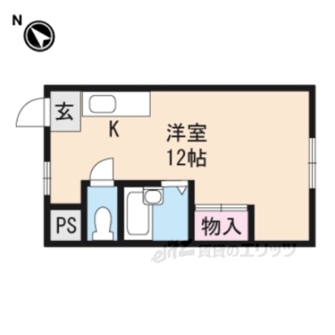 湖南市三雲のアパートの間取り