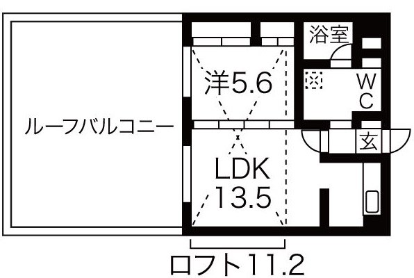 名古屋市千種区東山通のマンションの間取り