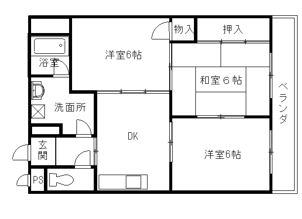 サンライト青山の間取り