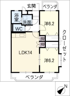 ア・ドリーム星ヶ丘の間取り