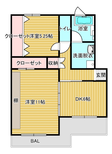 マルカハイツBの間取り