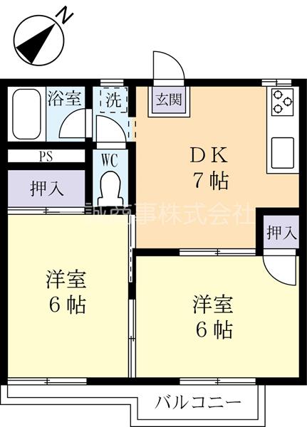 礒崎コーポＡの間取り