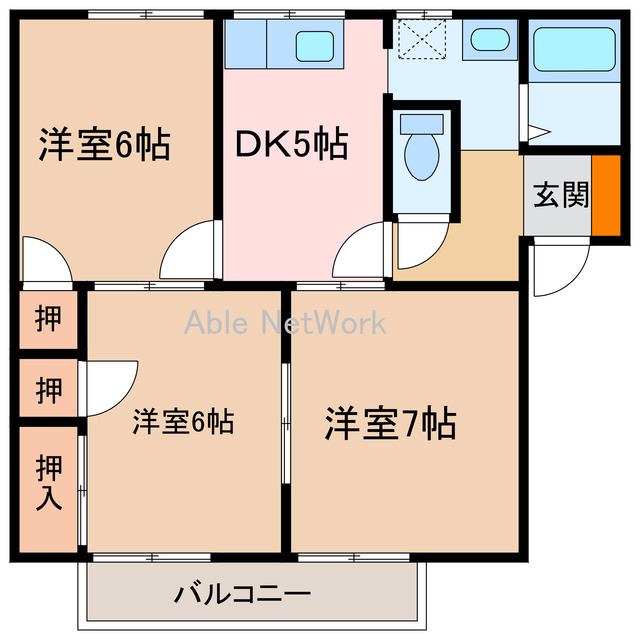 シーサイドヴィラ浮島の間取り