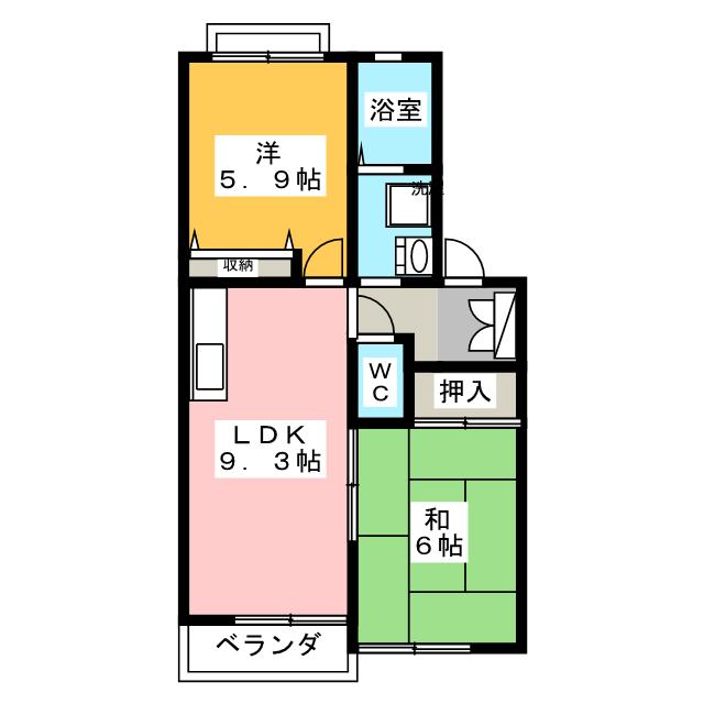 グリーンハイツ広眺ヶ丘の間取り