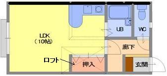 コーポラスグリーンの間取り