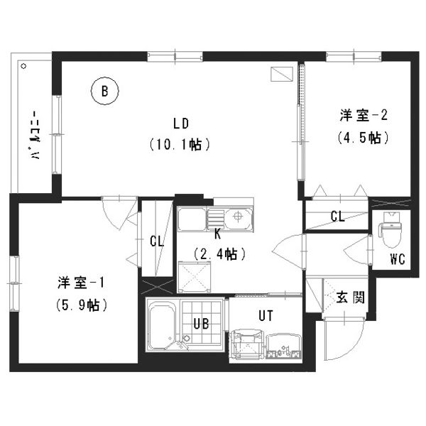 タカラヴェール発寒の間取り