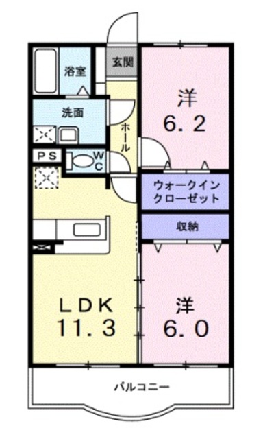 【ヒル フィールド ブリーズ館の間取り】