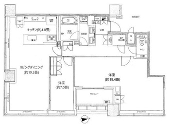 白金ザ・スカイ東棟の間取り