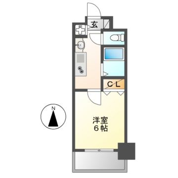 プレサンス名古屋STATIONアブソリュートの間取り