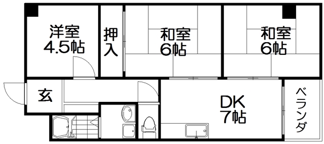 ヒルサイドビレッジの間取り