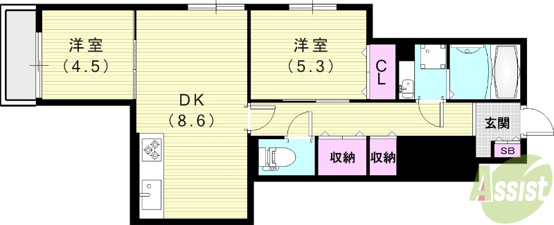 ハウス　オブ　グレイスの間取り