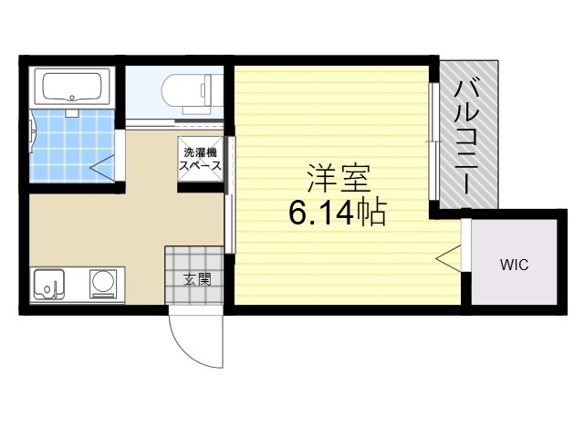 枚方市渚栄町のアパートの間取り