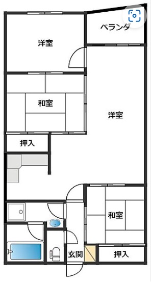 ファミーユ泉野の間取り