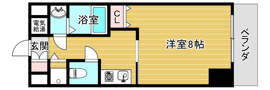 大阪市城東区成育のマンションの間取り