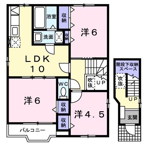 ラフォーレIIIＢの間取り