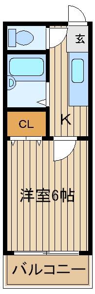 金子コーポ60の間取り