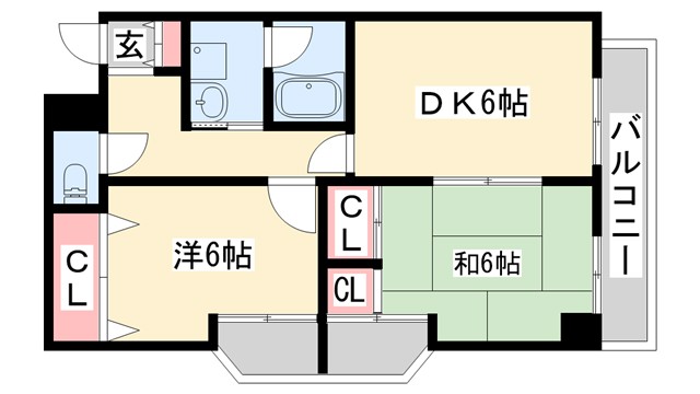 プレシャス新在家の間取り