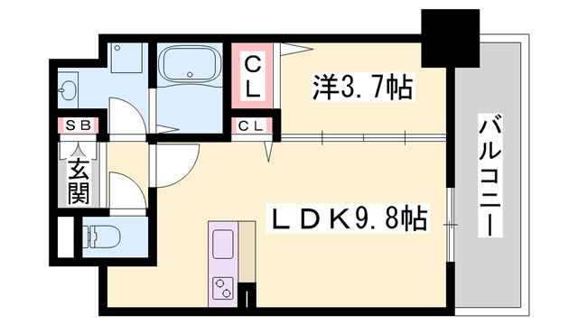 レジデンスh忍町の間取り