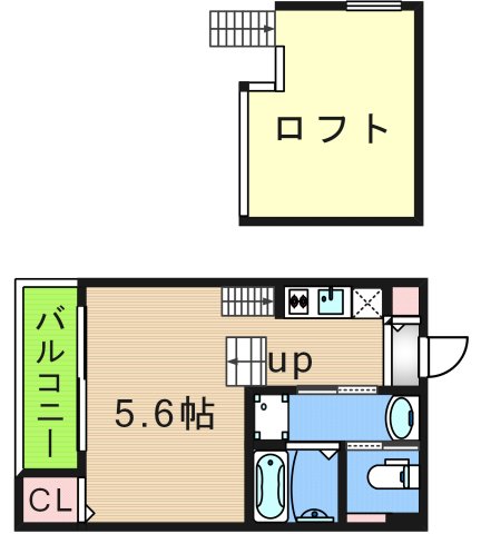 ハーモニーテラス安立IIの間取り