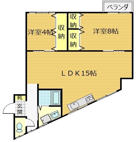 梅津段町ビルの間取り