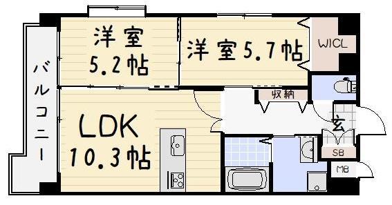 アクシオ片野の間取り