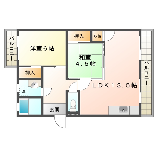 大沢マンションの間取り