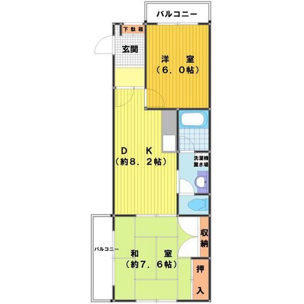 グランパレ石原の間取り