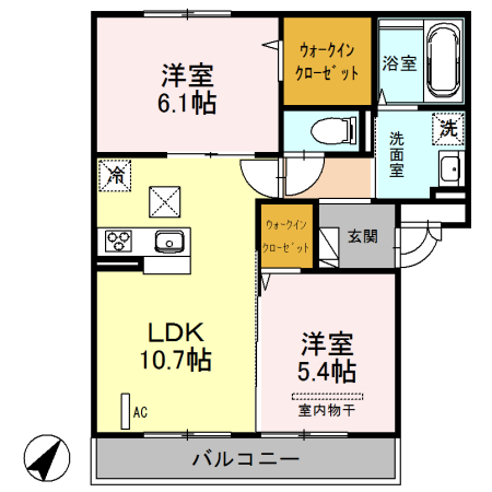 セジュール グラードの間取り