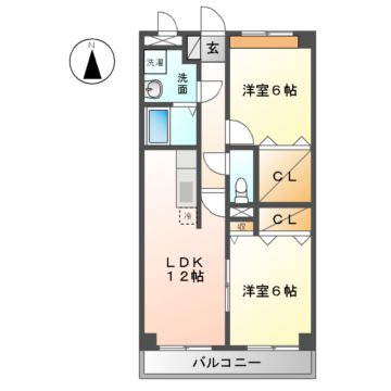 リバーサイドさくらIIの間取り