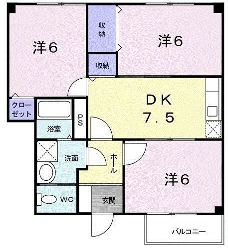 パストラル北上IIの間取り