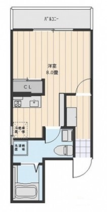 広島市中区白島中町のマンションの間取り