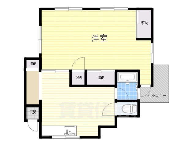 ライズタウン平井山荘の間取り