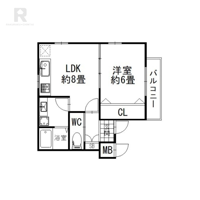 枚方市宮之阪のアパートの間取り