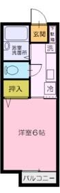 千葉県千葉市花見川区幕張本郷５（アパート）の賃貸物件の間取り