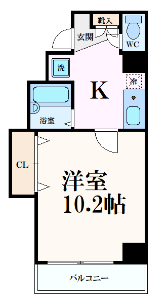 ラビーム河原町の間取り