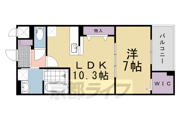阪急京都線 西向日駅 徒歩42分 2階建 築1年の間取り写真