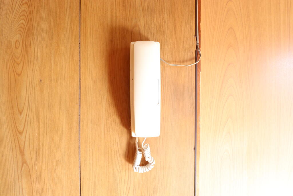 セキュリティ　受話器が付いてます♪