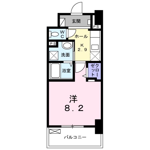 メルベージュ岸の間取り写真