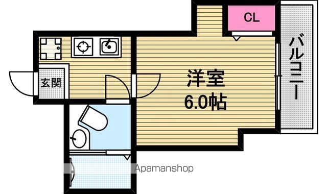 ミストラル本町Westの間取り写真