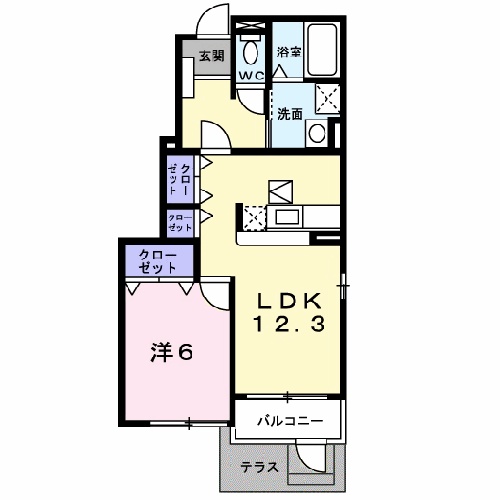 アルカンシェルAの間取り写真