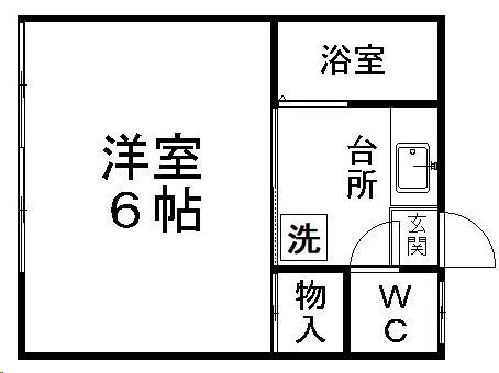 ハイツ光の間取り写真