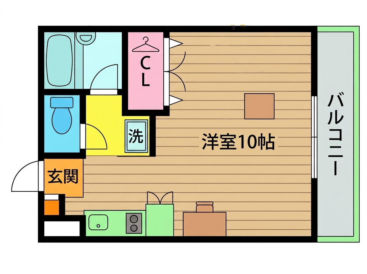 仙台市地下鉄東西線 連坊駅 徒歩8分 3階建 築38年の間取り写真