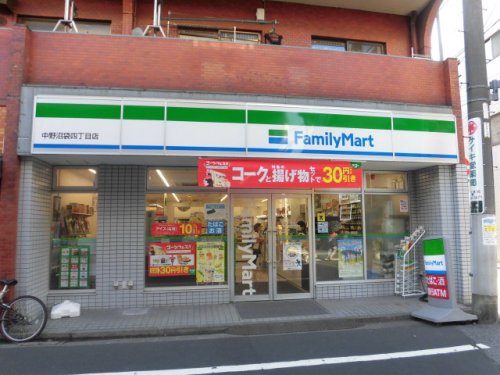 コンビニ　ファミリーマート中野沼袋四丁目店（コンビニ）まで347m