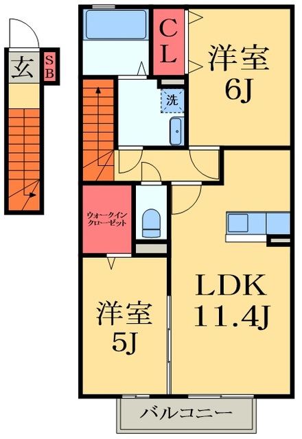 セジュールツエムの間取り写真