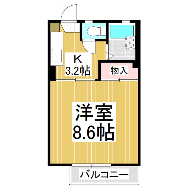 ベルメゾン南俣の間取り写真