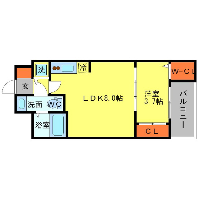 SERENiTE北浜の間取り写真