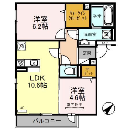 インペリアル池之宮の間取り写真